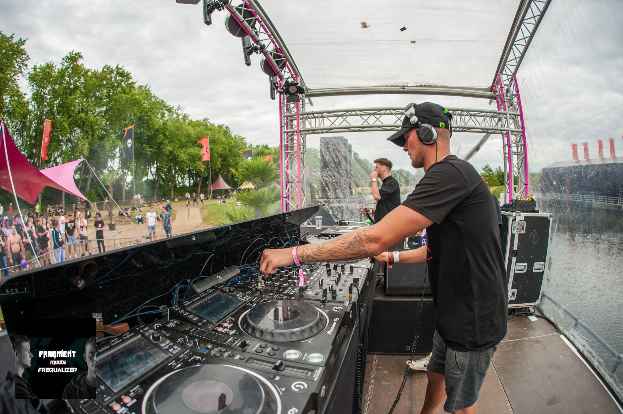 Frequalizer behind the decks at Defqon.1